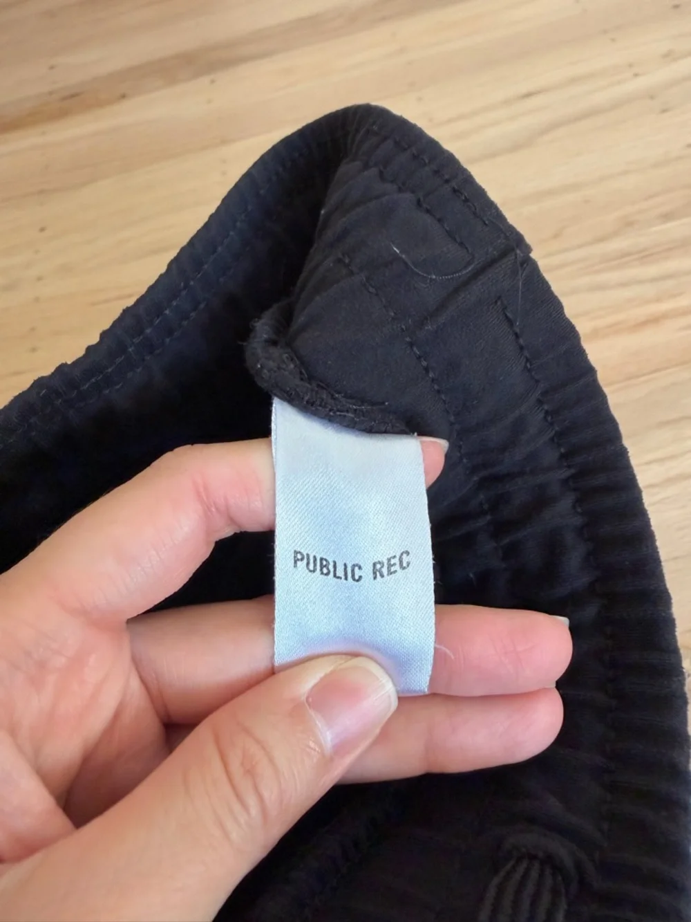 Public Rec All Day Everyday Pant Mens Black Pull On Neutral Casual Gym Size 38